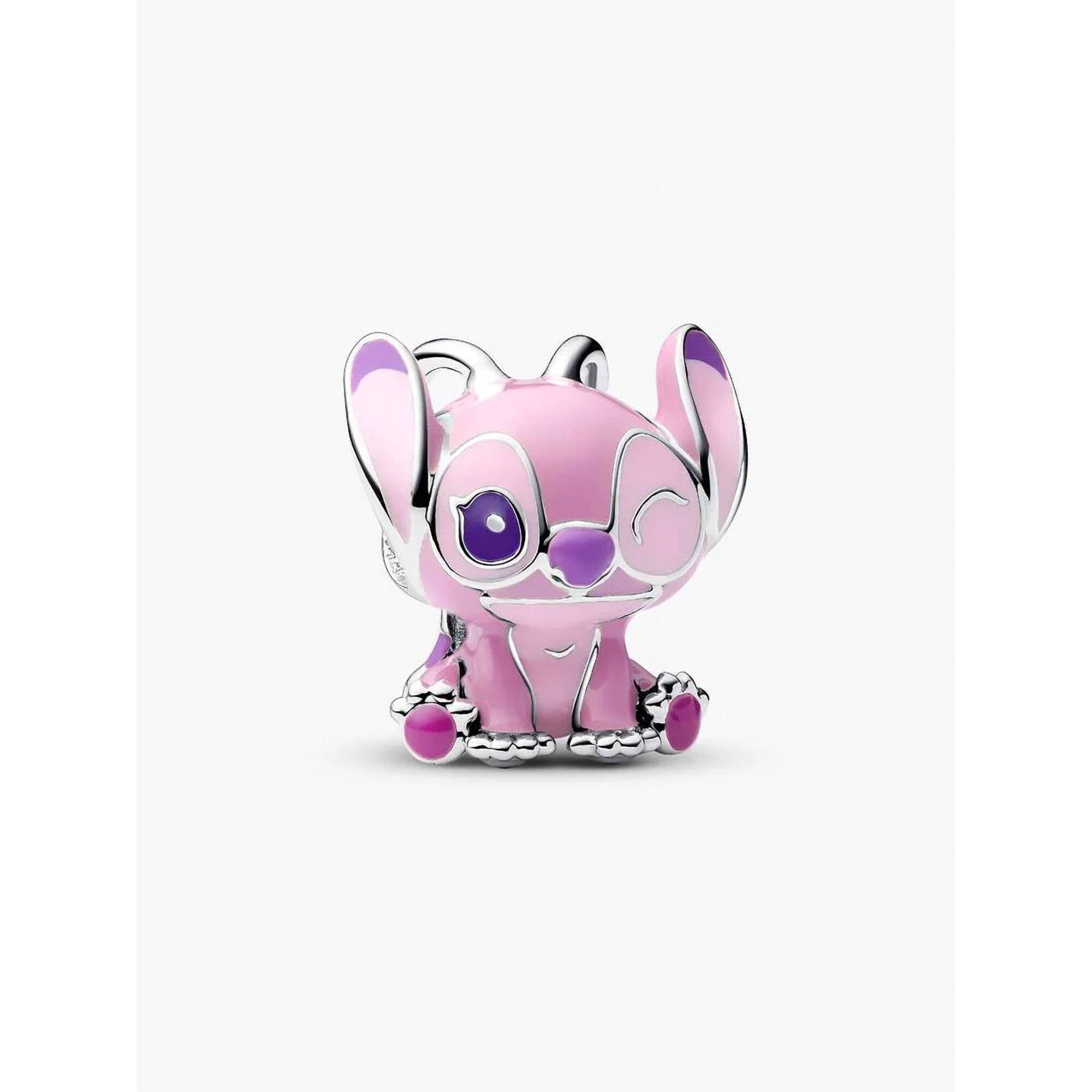 New Pandora Disney Lilo & Stitch Angel Charm In Silver